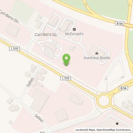 Standortübersicht der Tankstelle Westfalen AG & Co. KG in 48565 Steinfurt
