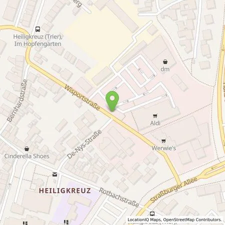 Standortübersicht der Tankstelle ALDI SÜD Immobilienverwaltungs-GmbH & Co. oHG in 54295 Trier