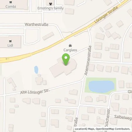 Standortübersicht der Tankstelle ALDI Nord Deutschland Stiftung & Co. KG in 49661 Cloppenburg