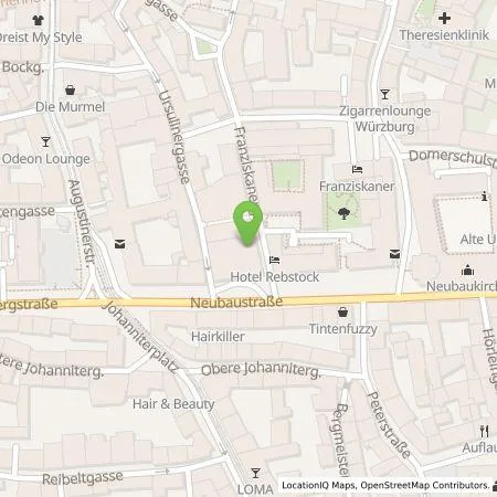 Standortübersicht der Tankstelle Servipark Deutschland GmbH in 97070 Würzburg
