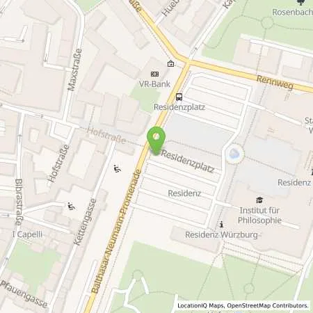 Standortübersicht der Tankstelle Stadtwerke Würzburg AG in 97070 Würzburg