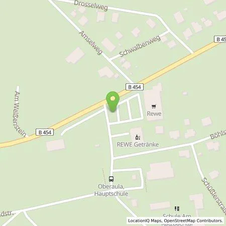 Standortübersicht der Tankstelle EAM Natur Energie GmbH in 36280 Oberaula
