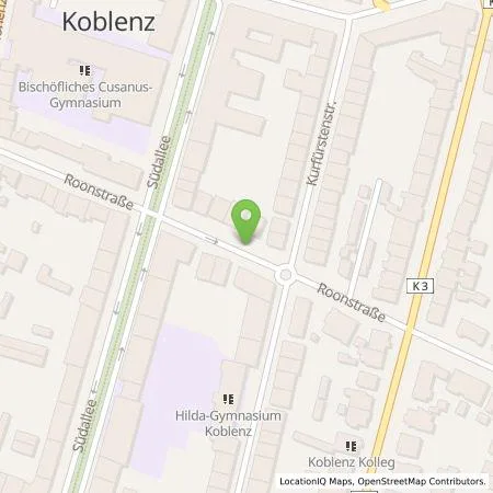 Standortübersicht der Tankstelle On Charge GmbH in 56068 Koblenz