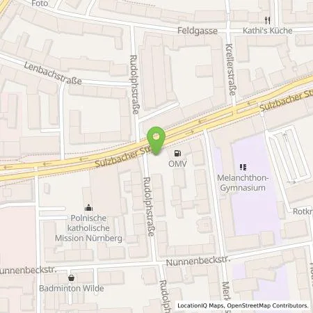 Standortübersicht der Tankstelle EnBW mobility+ AG und Co.KG in 90489 Nürnberg