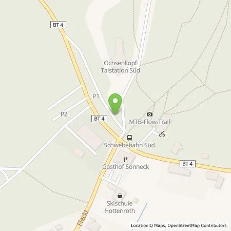 Standortübersicht der Tankstelle Energielösung GmbH in 95485 Warmensteinach
