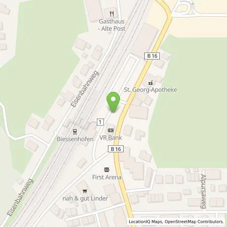 Standortübersicht der Tankstelle VWEW Kommunal GmbH in 87640 Biessenhofen