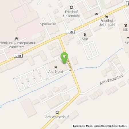Standortübersicht der Tankstelle ALDI Nord Deutschland Stiftung & Co. KG in 42109 Wuppertal