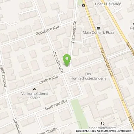 Standortübersicht der Tankstelle Stadtwerke Würzburg AG in 97072 Würzburg