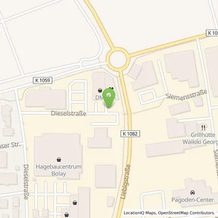 Standortübersicht der Tankstelle Allego GmbH in 71277 Rutesheim