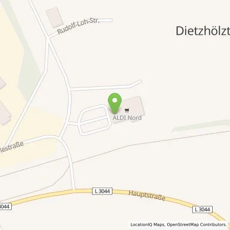 Standortübersicht der Tankstelle ALDI Nord Deutschland Stiftung & Co. KG in 35716 Dietzhölztal