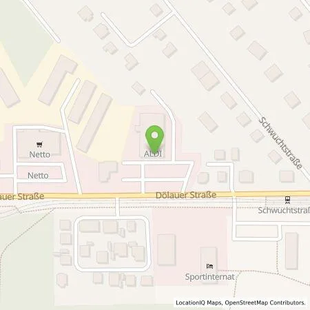 Standortübersicht der Tankstelle ALDI Nord Deutschland Stiftung & Co. KG in 06120 Halle (Saale)