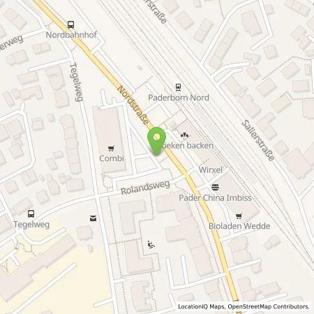 Standortübersicht der Tankstelle Vattenfall Smarter Living GmbH in 33102 Paderborn