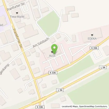 Standortübersicht der Tankstelle ALDI Nord Deutschland Stiftung & Co. KG in 49214 Bad Rothenfelde