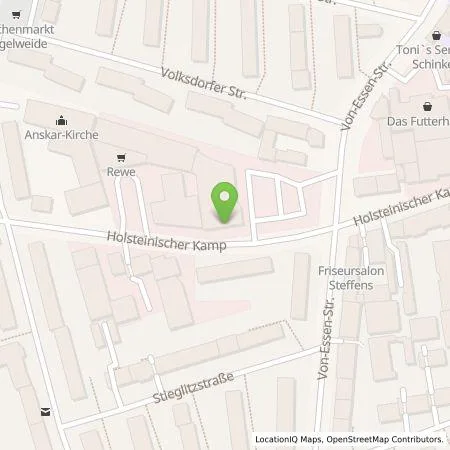 Standortübersicht der Tankstelle ALDI Nord Deutschland Stiftung & Co. KG in 22081 Hamburg