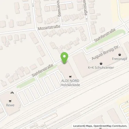 Standortübersicht der Tankstelle ALDI Nord Deutschland Stiftung & Co. KG in 59439 Holzwickede