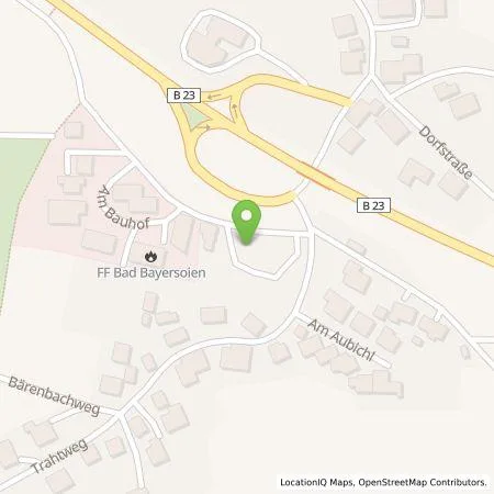Standortübersicht der Tankstelle Energie Südbayern GmbH in 82435 Bad Bayersoien