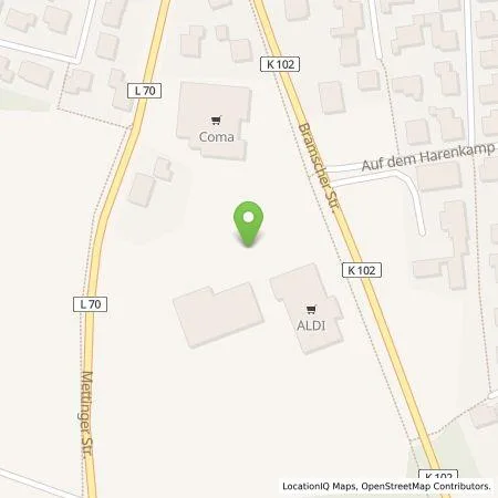 Standortübersicht der Tankstelle ALDI Nord Deutschland Stiftung & Co. KG in 49586 Neuenkirchen