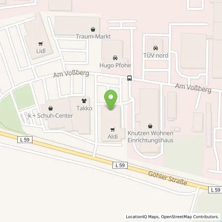 Standortübersicht der Tankstelle ALDI Nord Deutschland Stiftung & Co. KG in 23758 Oldenburg in Holstein