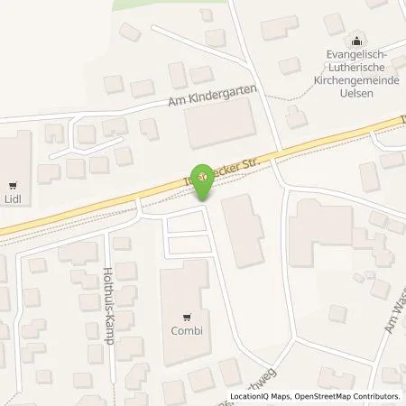 Standortübersicht der Tankstelle Vattenfall Smarter Living GmbH in 49843 Uelsen