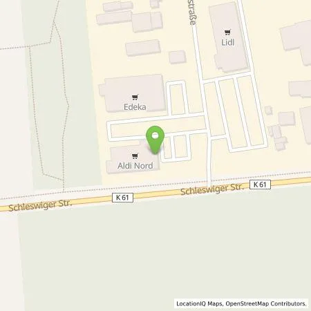 Standortübersicht der Tankstelle ALDI Nord Deutschland Stiftung & Co. KG in 24848 Kropp