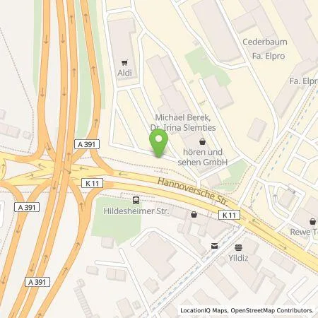 Standortübersicht der Tankstelle ALDI Nord Deutschland Stiftung & Co. KG in 38116 Braunschweig
