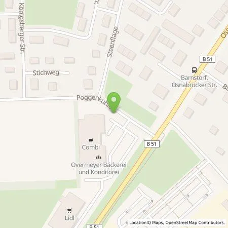 Standortübersicht der Tankstelle Vattenfall Smarter Living GmbH in 49406 Barnstorf