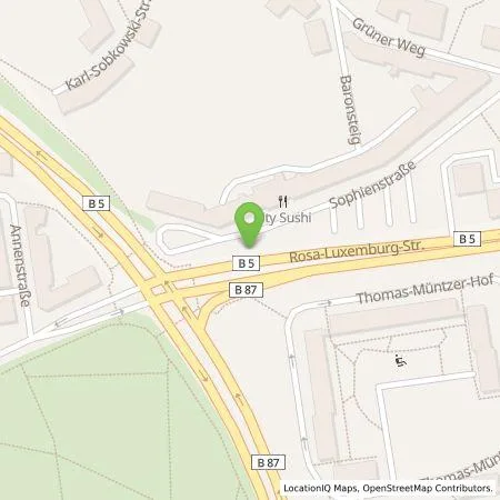 Standortübersicht der Tankstelle Wirelane Public 1 GmbH in 15230 Frankfurt (Oder)