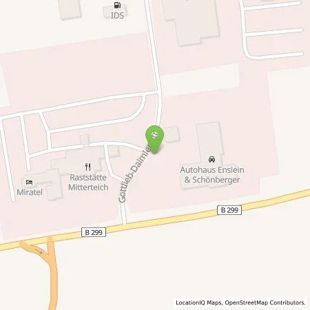 Standortübersicht der Tankstelle Motor-Nützel Vertriebs-GmbH in 95666 Mitterteich