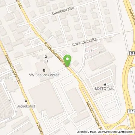 Standortübersicht der Tankstelle Mer Germany GmbH in 97076 Würzburg