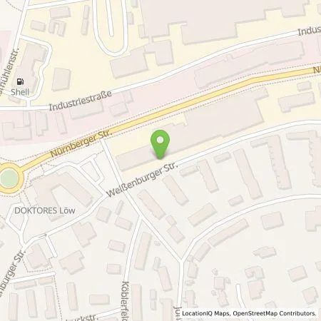 Standortübersicht der Tankstelle E-Mobilität Stephan GmbH in 91757 Treuchtlingen