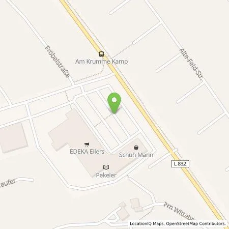 Standortübersicht der Tankstelle EDEKA-MIHA Charge GmbH in 26676 Barßel