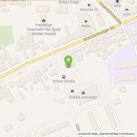 Standortübersicht der Tankstelle EDEKA-MIHA Charge GmbH in 14542 Werder (Havel)