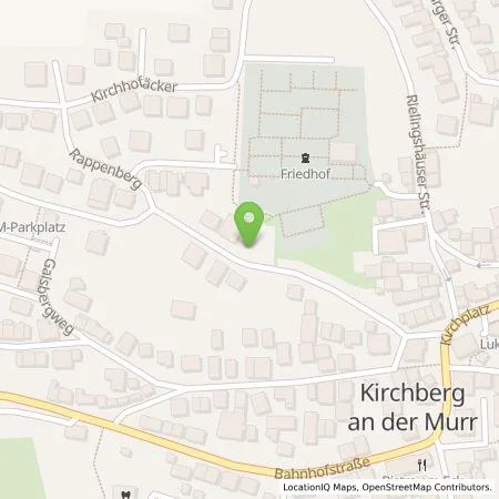 Standortübersicht der Tankstelle deer GmbH in 71737 Kirchberg an der Murr
