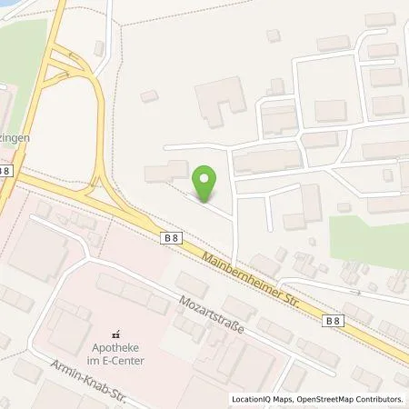Standortübersicht der Tankstelle Bayerische Staatsgüter in 97318 Kitzingen