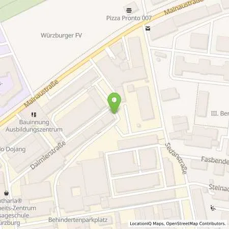 Standortübersicht der Tankstelle Handwerkskammer für Unterfranken in 97082 Würzburg