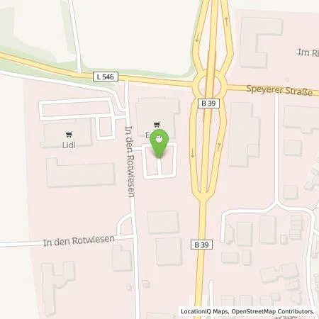Standortübersicht der Tankstelle EnBW mobility+ AG und Co.KG in 69242 Mühlhausen