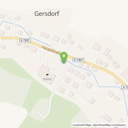 Standortübersicht der Tankstelle EWE Go GmbH in 09355 Gersdorf