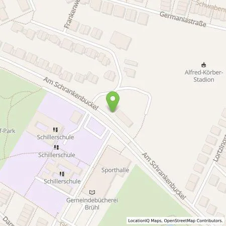 Standortübersicht der Tankstelle MVV Energie AG in 68782 Brühl