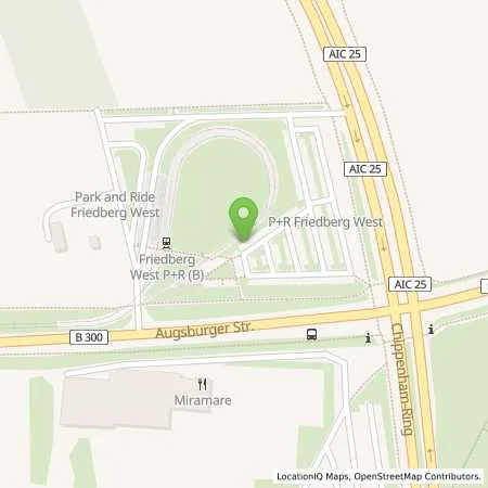 Standortübersicht der Tankstelle Stadtwerke Augsburg Energie GmbH in 86316 Friedberg