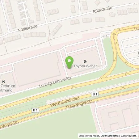 Standortübersicht der Tankstelle WELLER Premium GmbH in 44143 Dortmund