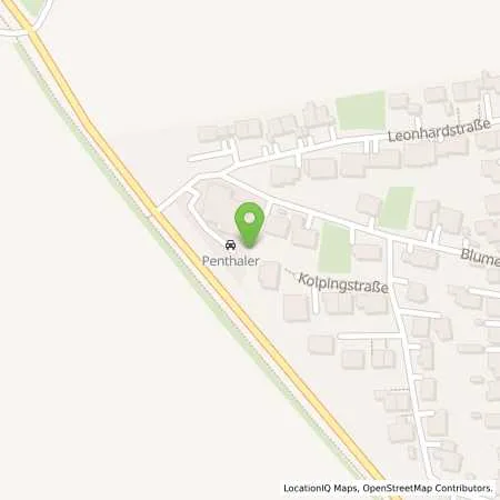 Standortübersicht der Tankstelle Autohaus Penthaler in 86551 Aichach