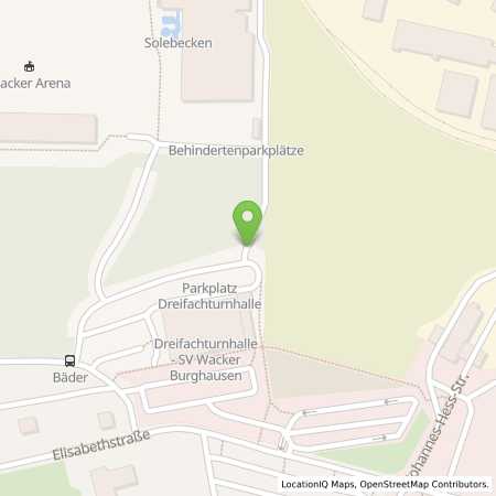 Standortübersicht der Strom (Elektro) Tankstelle: Charge-ON in 84489, Burghausen