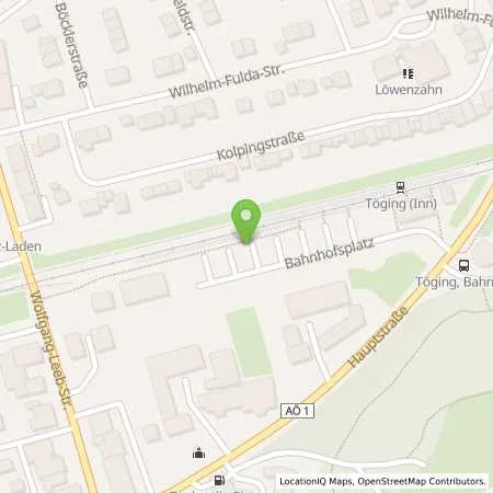 Standortübersicht der Tankstelle strotög GmbH Strom aus Töging in 84513 Töging