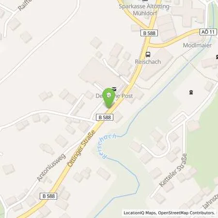 Standortübersicht der Tankstelle Raiffeisenbank Neumarkt-St. Veit - Reischach eG in 84571 Reischach