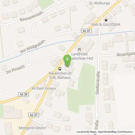 Standortübersicht der Tankstelle InAS - Infrastruktur Amberg-Sulzbach GmbH in 92259 Neukirchen