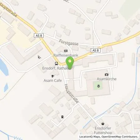 Standortübersicht der Tankstelle InAS - Infrastruktur Amberg-Sulzbach GmbH in 92266 Ensdorf