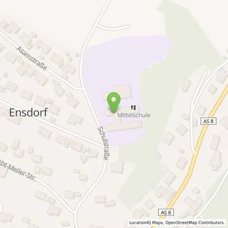 Standortübersicht der Tankstelle InAS - Infrastruktur Amberg-Sulzbach GmbH in 92266 Ensdorf