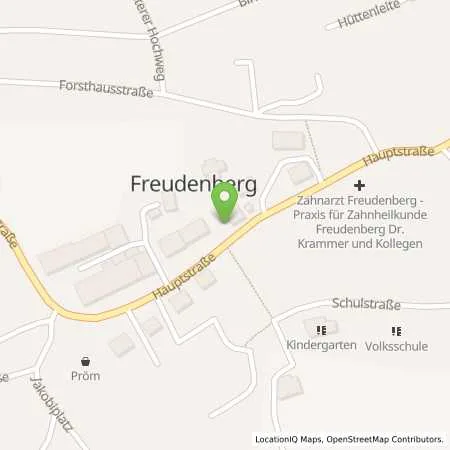 Standortübersicht der Tankstelle InAS - Infrastruktur Amberg-Sulzbach GmbH in 92272 Freudenberg