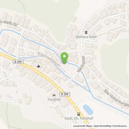 Standortübersicht der Tankstelle InAS - Infrastruktur Amberg-Sulzbach GmbH in 92280 Kastl