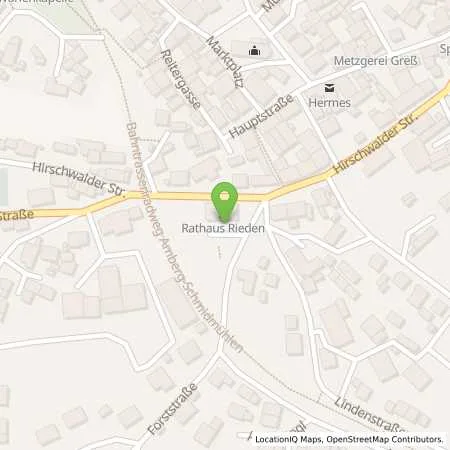 Standortübersicht der Tankstelle InAS - Infrastruktur Amberg-Sulzbach GmbH in 92286 Rieden